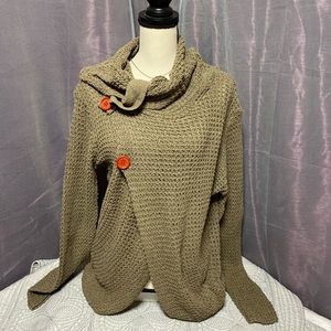 Crop Waffle Knit Sweater